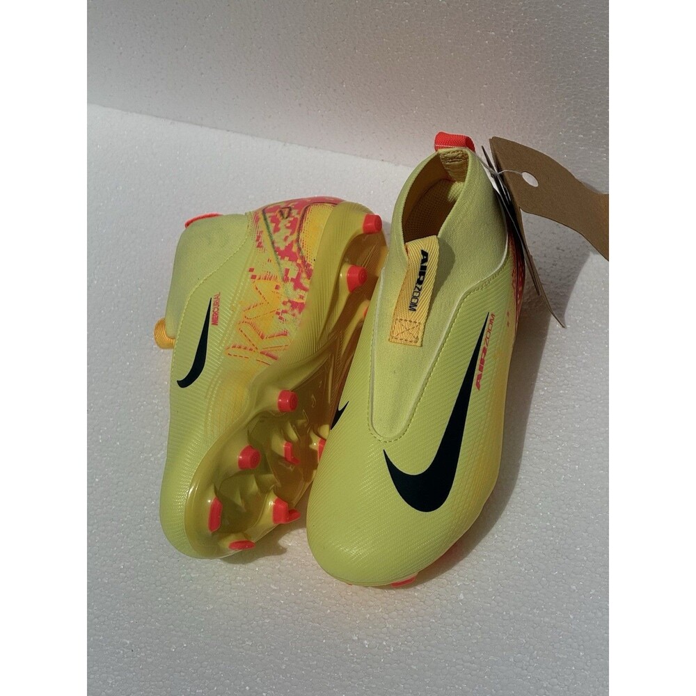 Nike Boys Cleats Shoes Sz 1Y Superfly 10 Acad KM FGMG Lt Laser Orange HF3417 800 - Picture 12 of 15